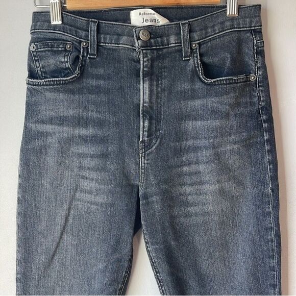 Reformation Black High & Skinny Cropped Jeans - Picture 5 of 11